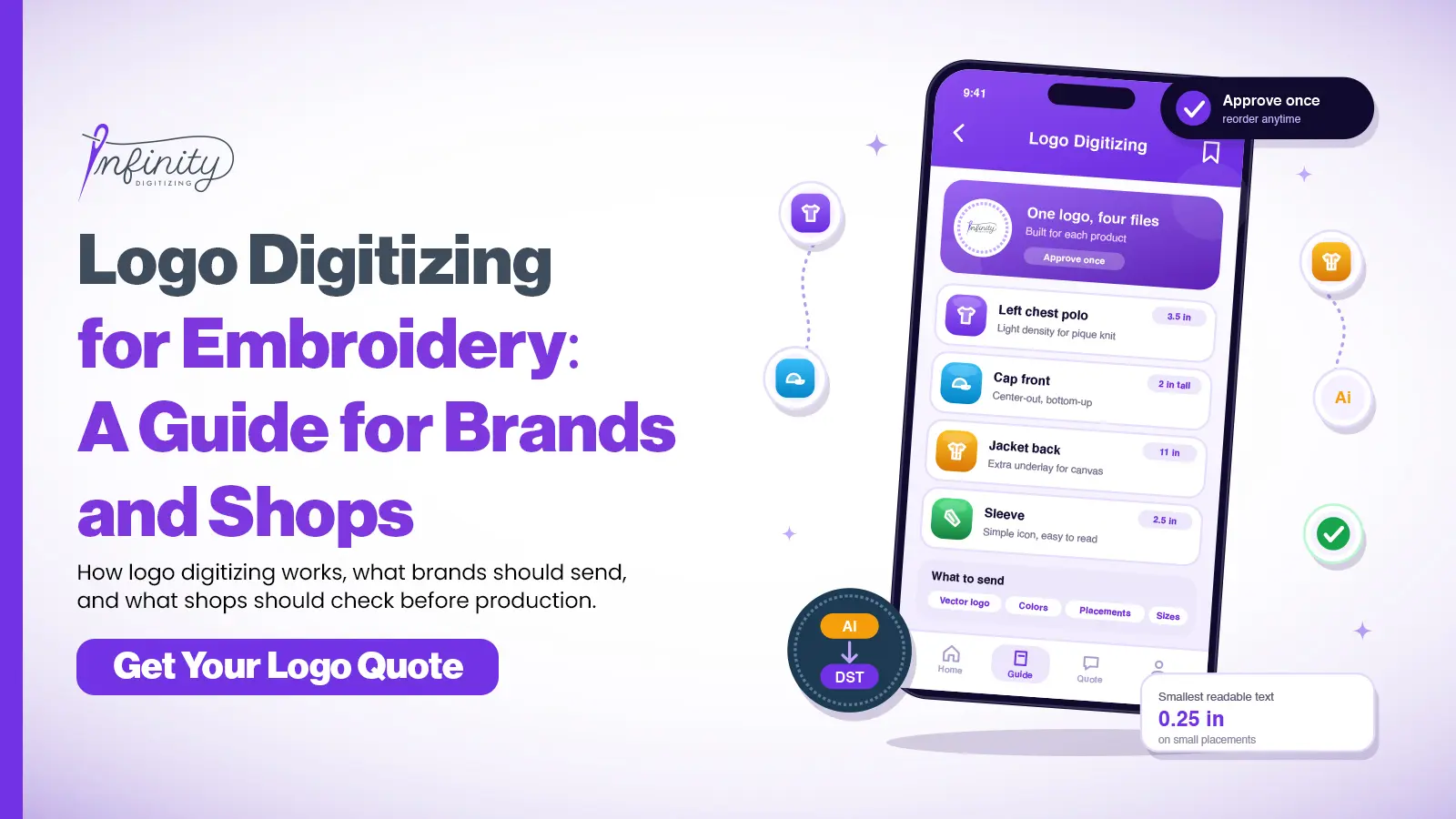Logo Digitizing for Embroidery: A Guide for Brands and Shops