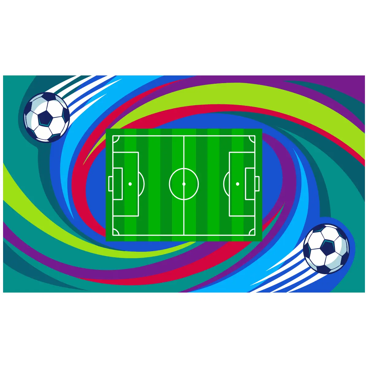 Footbal Ground Vector Design