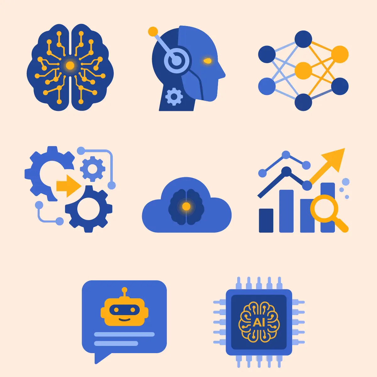 AI Technology Vector Design